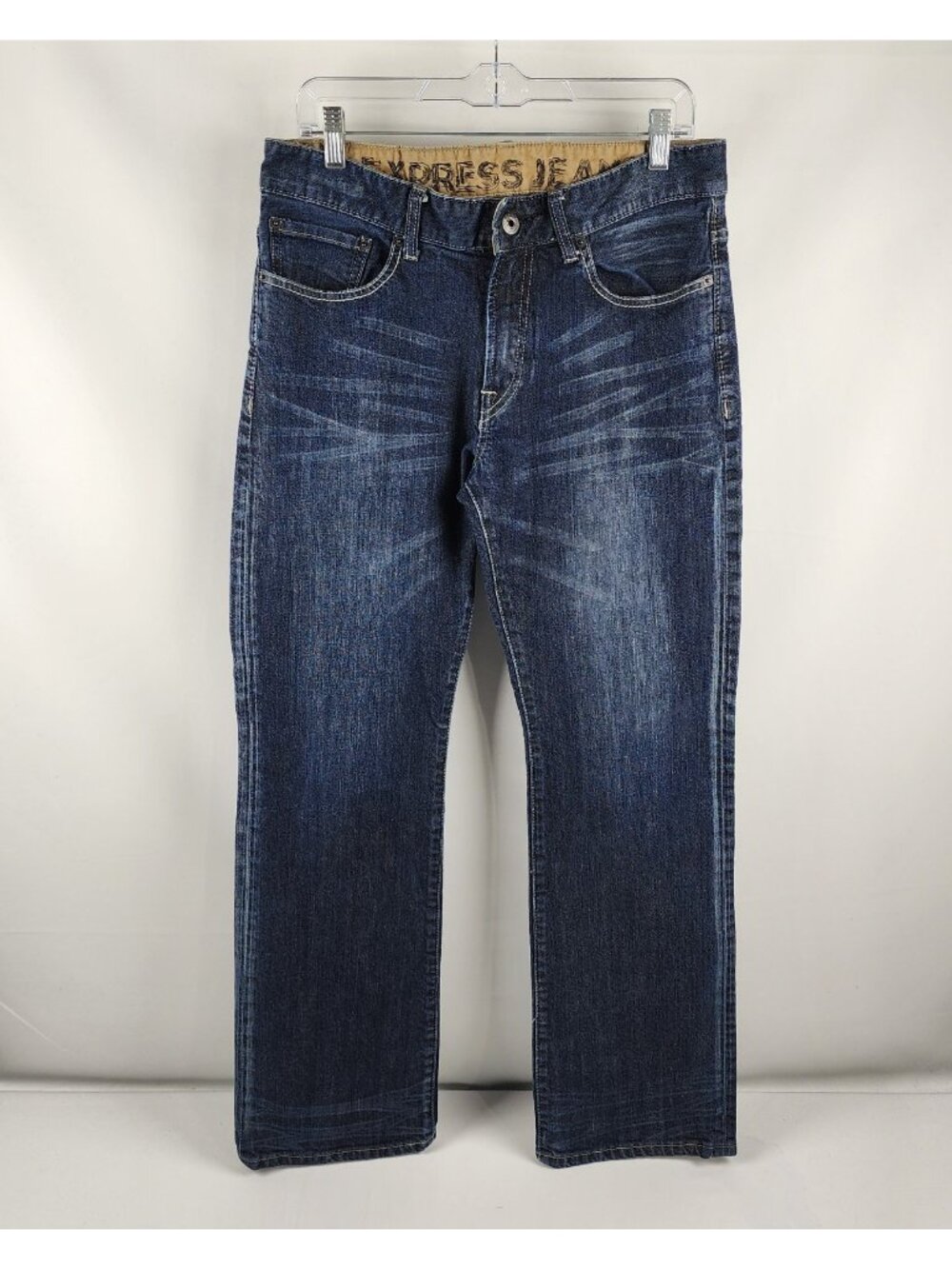 Express Jeans Men 31x31 Blue Classic Stretch Straight Leg Denim